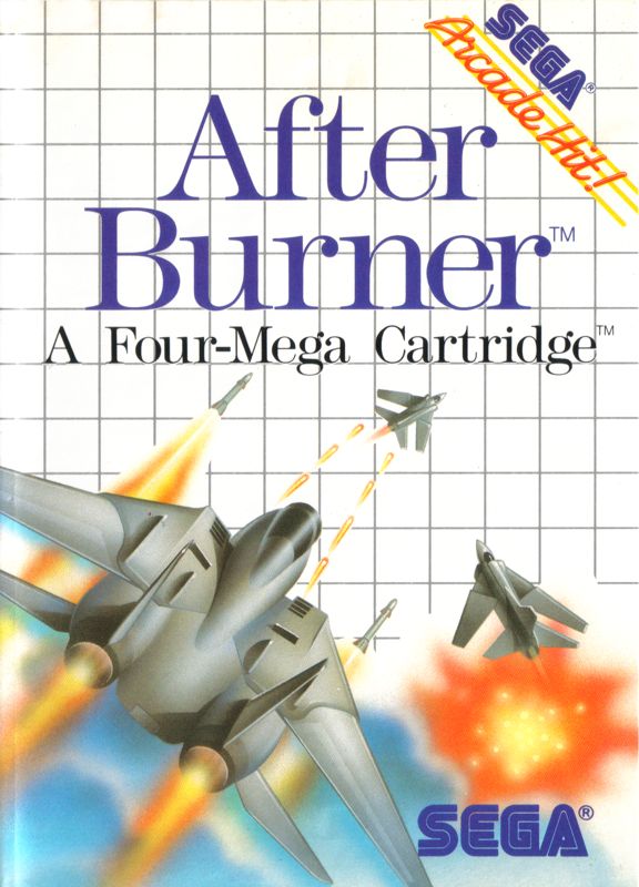 After Burner box art for Sega Master System